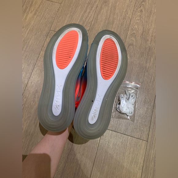 ๐ฅ Nike Air Max 720 Running Shoes, Pink Sea Blue Lava Glow Ombre, Women Size 6.5 - Picture 11 of 16